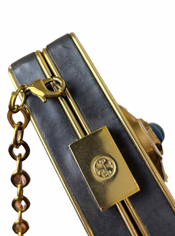 Tory Burch Adele Embellished Minaudiere Clutch Purse