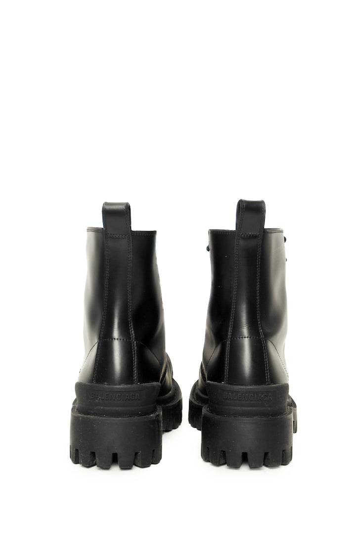 Balenciaga Size 37 Strike Lace-Up Boots