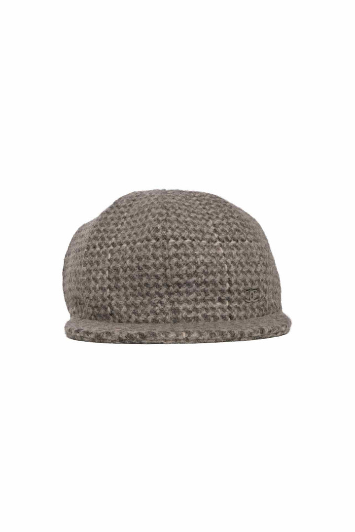 Chanel Size OS Wool Tweed Cap