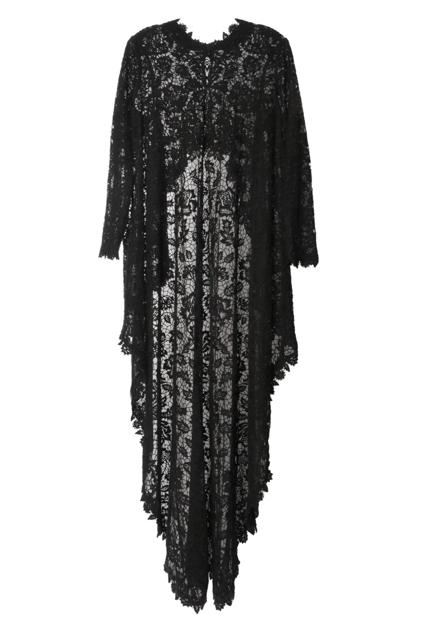 Tadashi Shoji Size XL Cardea High-Low Lace Cape