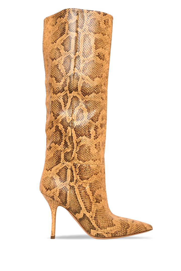 Paris Texas Size 40 Mama Leather Heeled Knee-High Boots