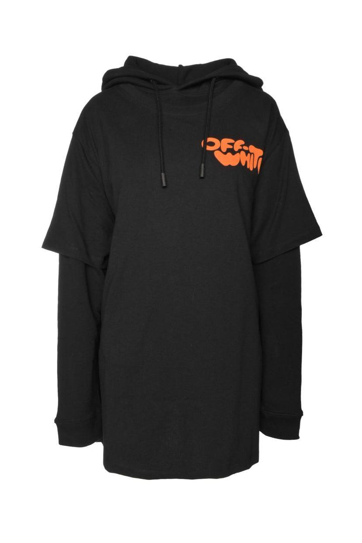 OFF-WHITE Size L Men's Bubble Font T-shirt Hoodie