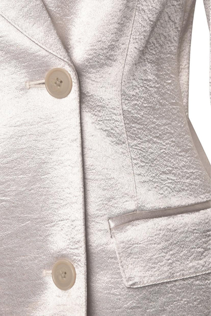 Smythe Size 6 Metallic Double Breasted Blazer