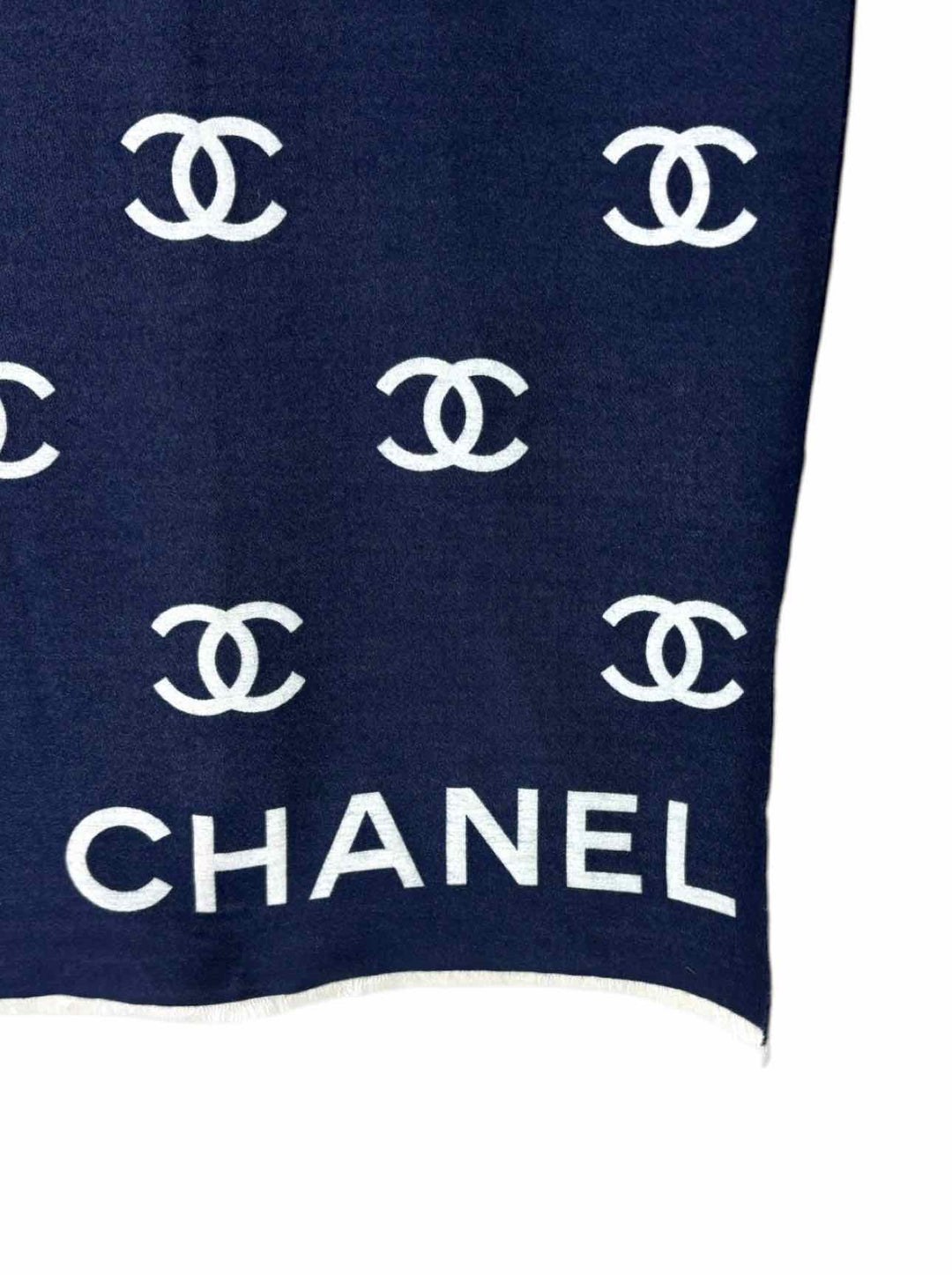 Chanel NABCU  Wool Blend CC Logo Stole Scarf