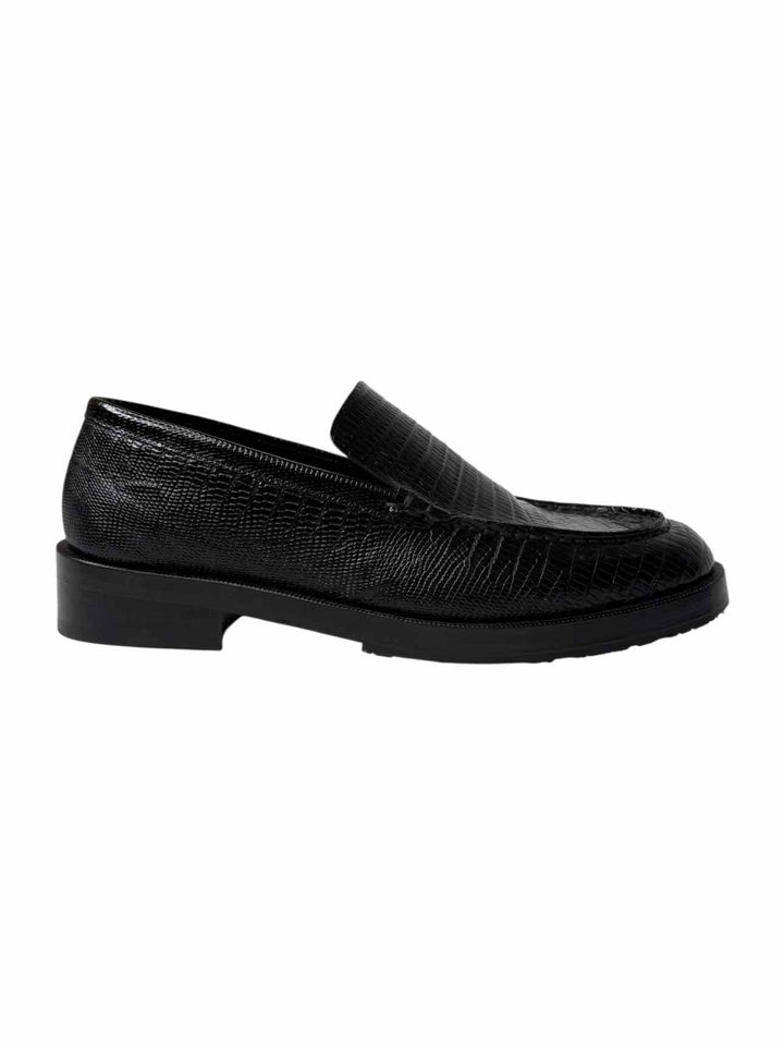 By Far Croc Embossed Leather Size 40 Loafers