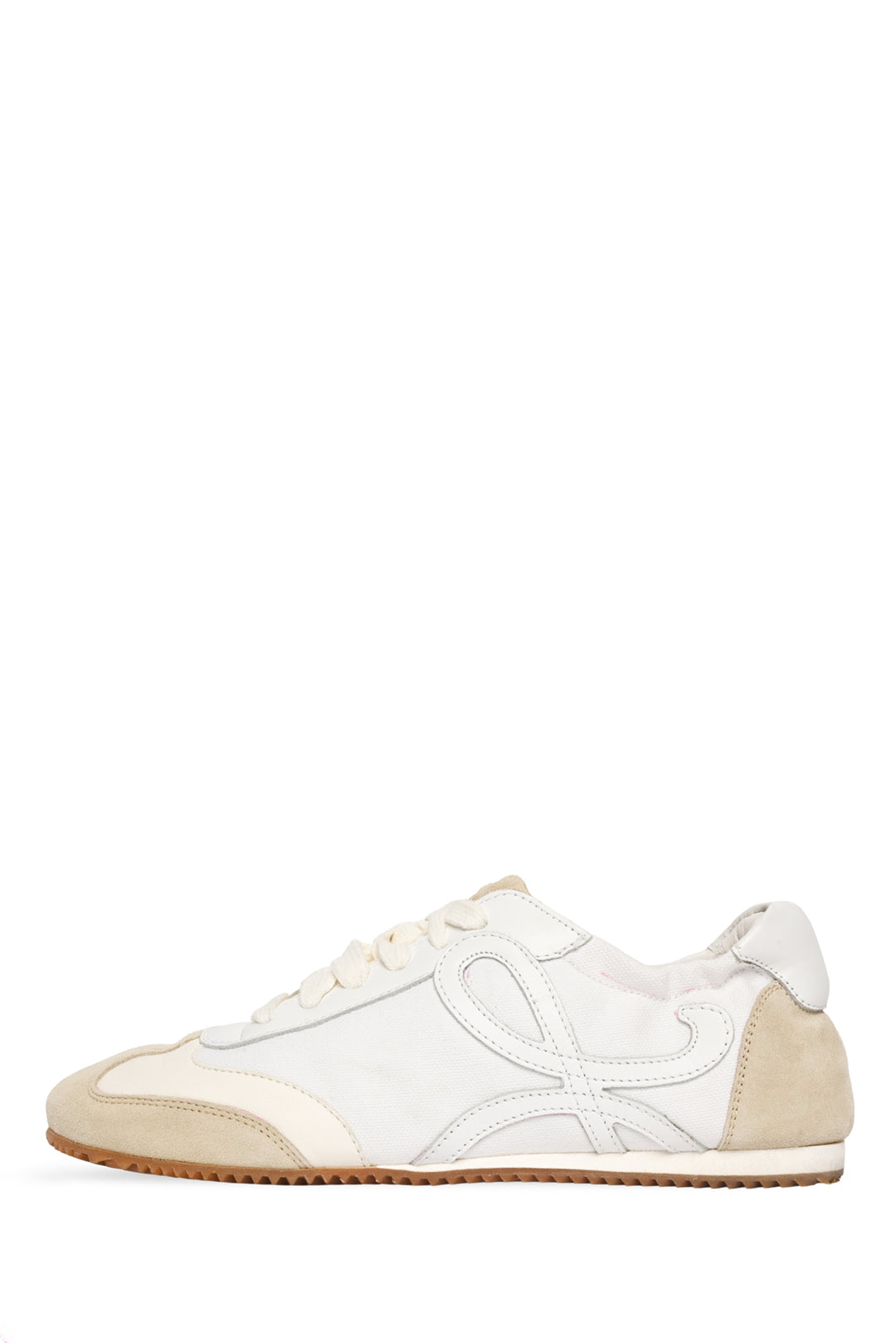 Loewe Size 37 Canvas & Suede Ballet Runner Sneaker