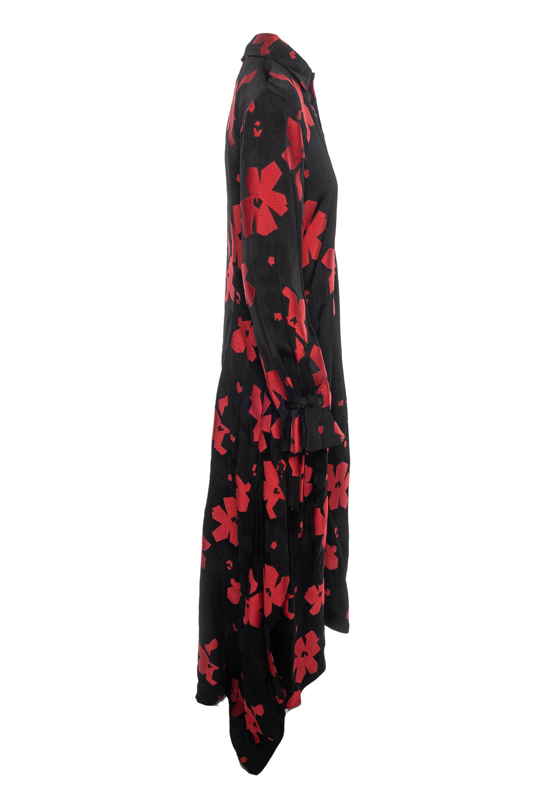 Roland Mouret Size 10 Floral Print Long Sleeve Dress