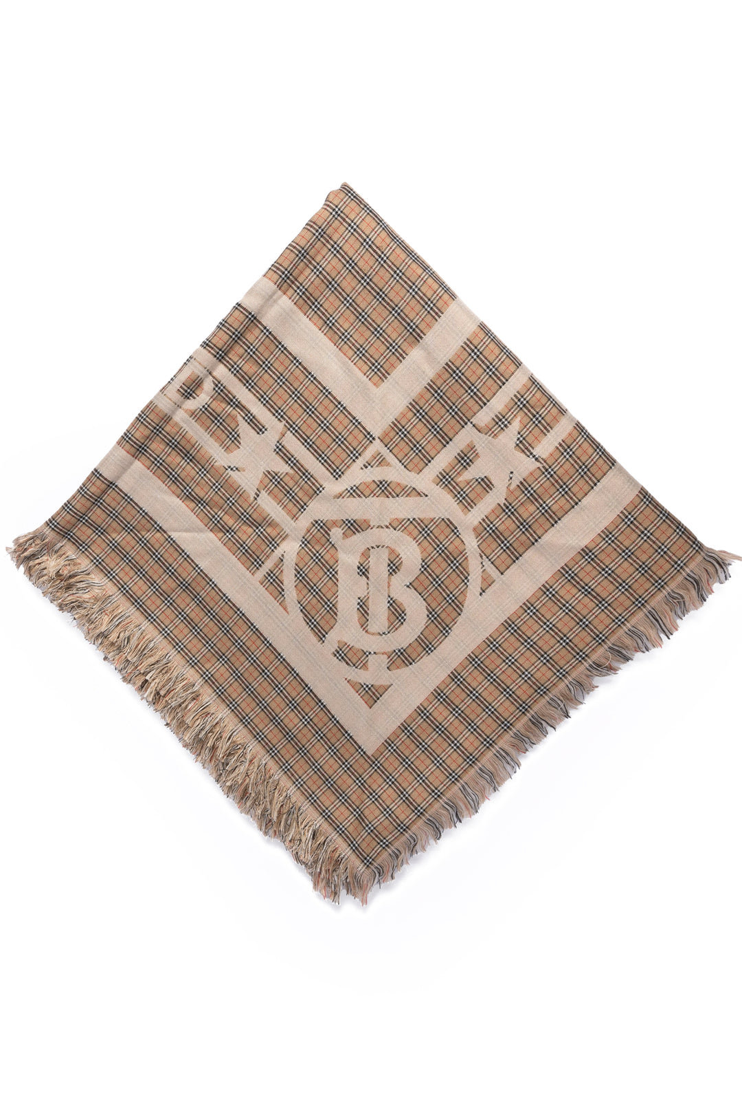 Burberry Silk Logo Check Scarf