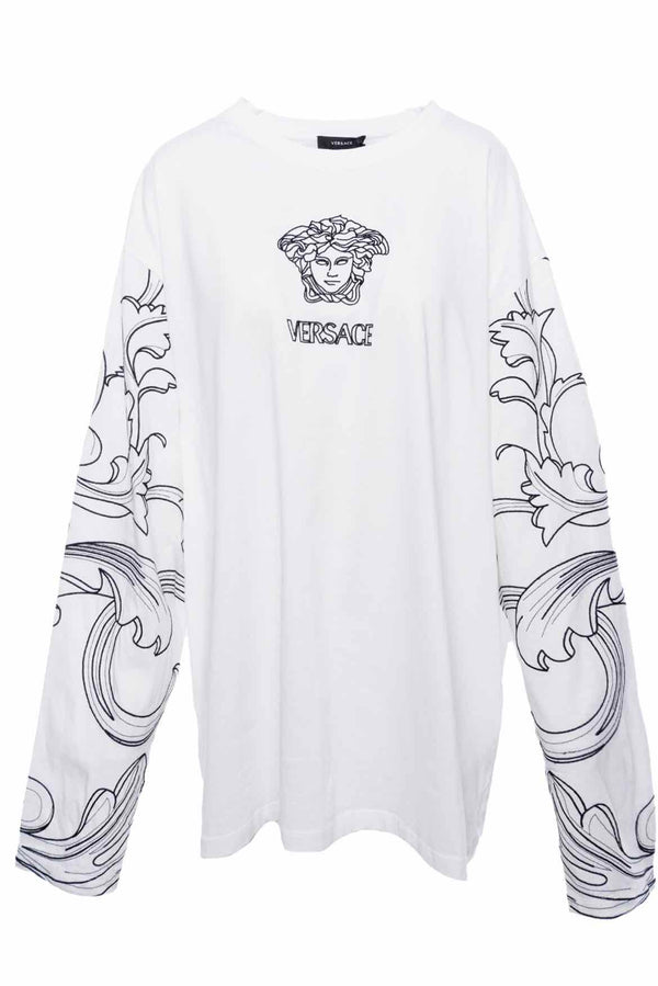 Versace College Fit Size 5 Men's Shirt Long Sleeve