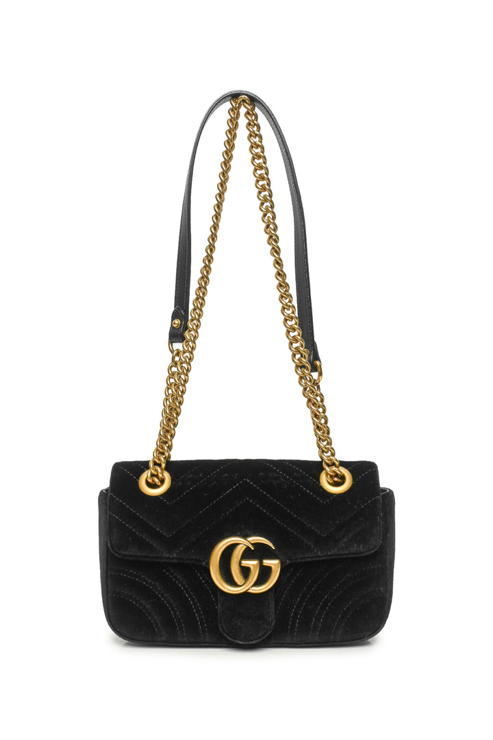 Gucci GG Marmont Velvet Small Shoulder Bag