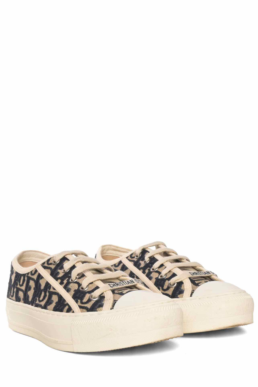 Dior Size 35 Walk'N'Dior Oblique Embroidered Sneaker