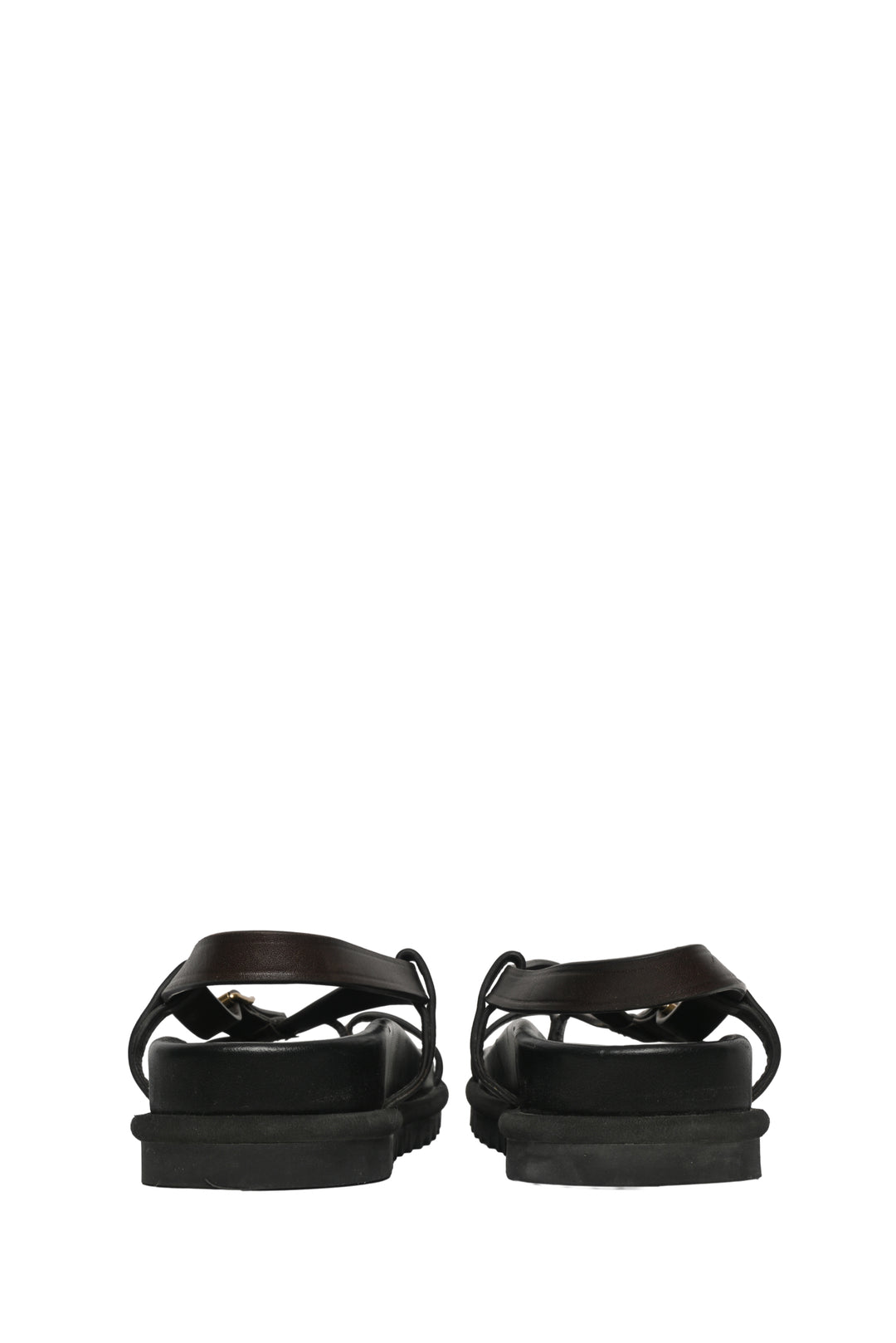Dries Van Noten Size 40 Leather Strappy Buckle Sandals