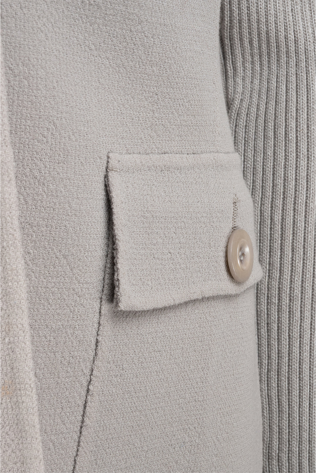 St. John Size 4 Single Breasted Knit Sleeve & Collar Blazer