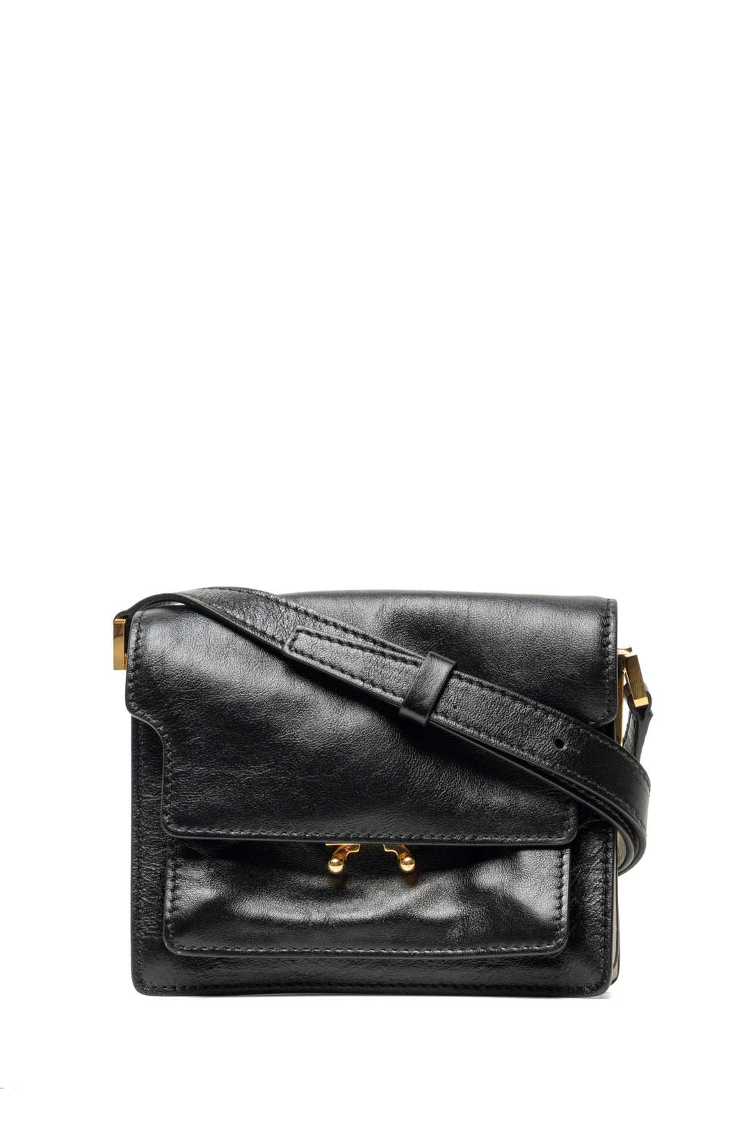 Marni Two-Tone Leather Mini Soft Trunk Crossbody