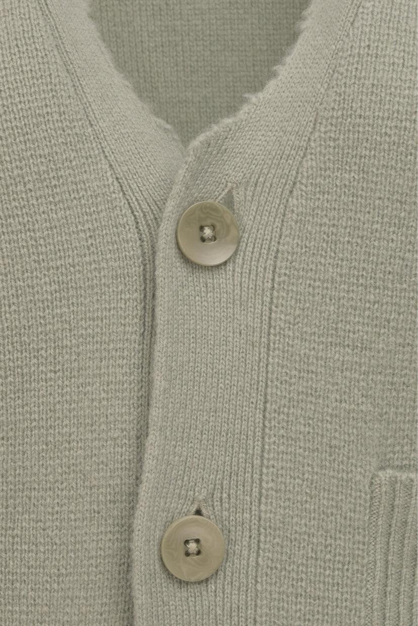 Tibi Size L Soft Lambswool Distressed Cardigan