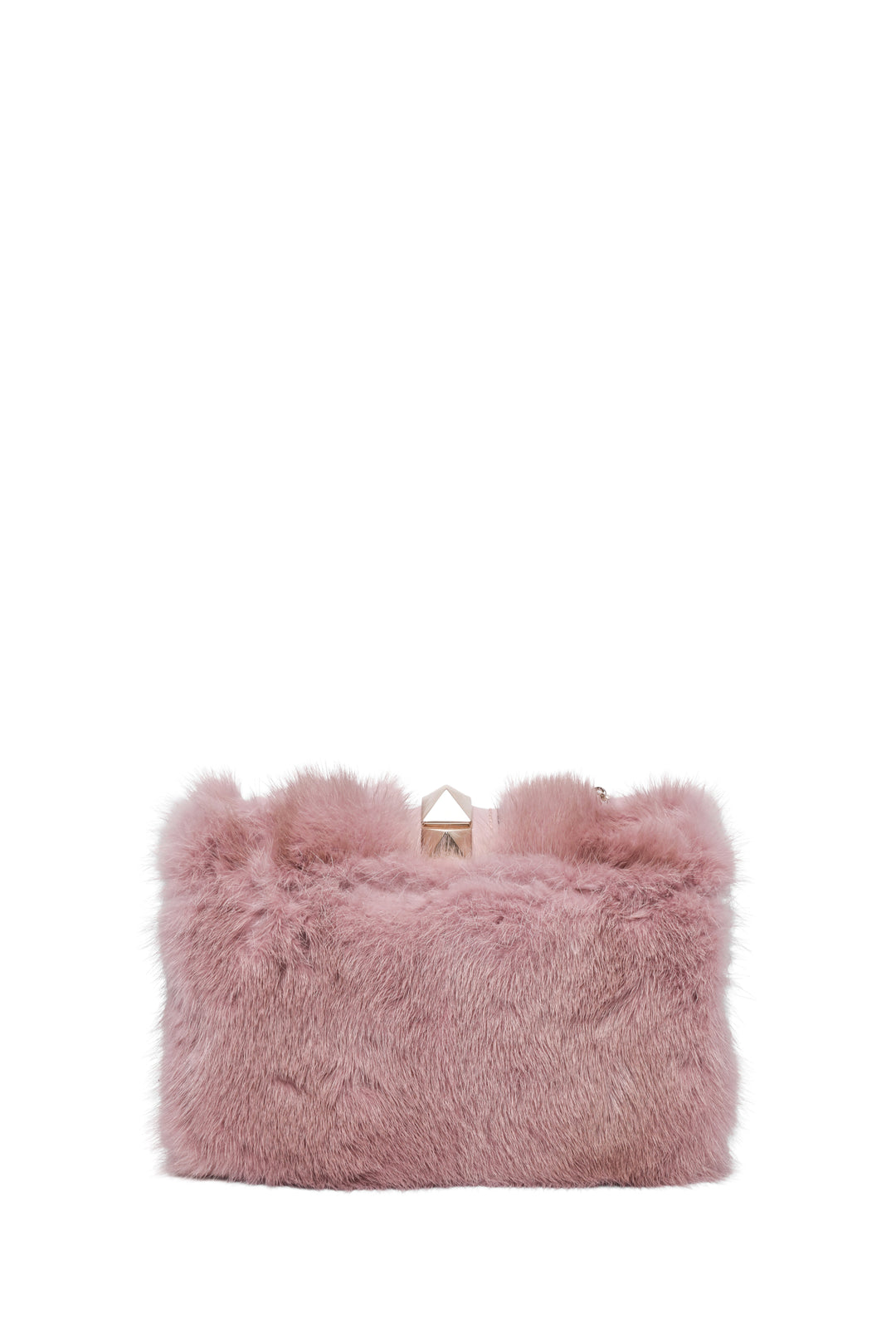 Valentino Small Mink Glam Lock Shoulder Bag