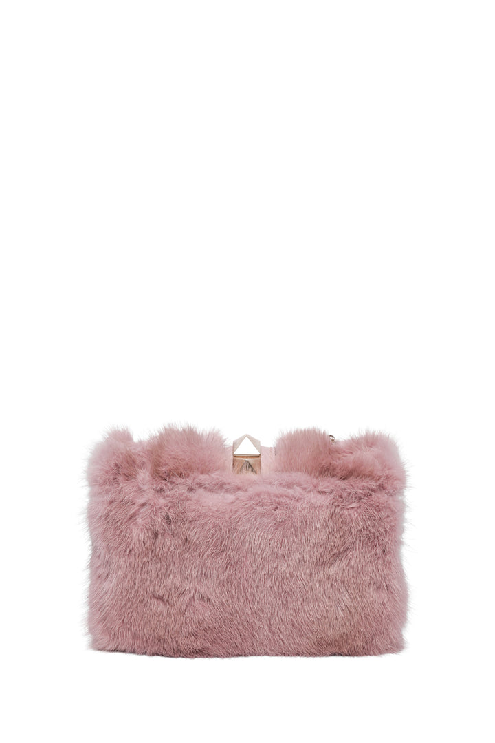 Valentino Small Mink Glam Lock Shoulder Bag