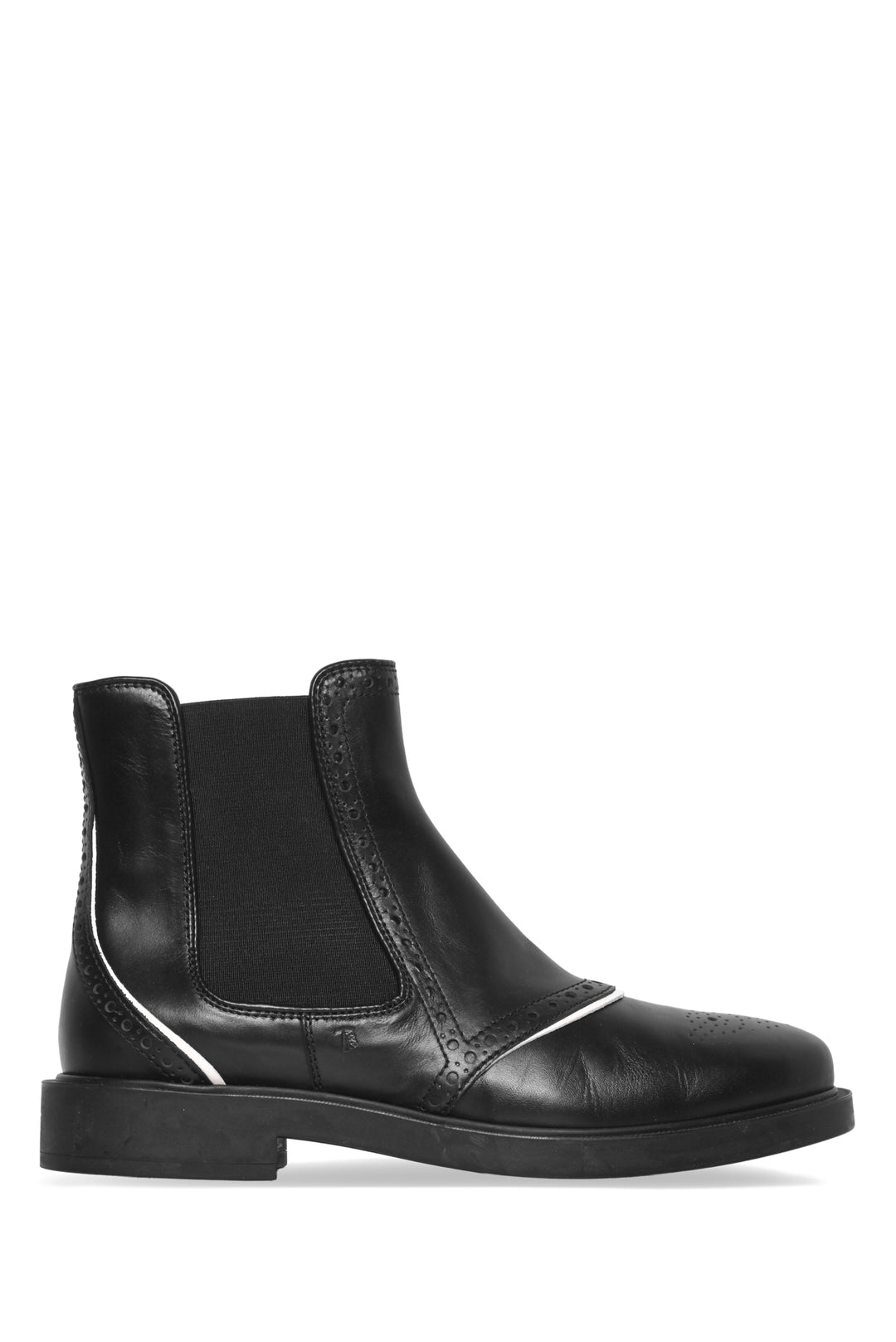 Tod's Size 36.5 Brogue Chelsea Ankle Boots