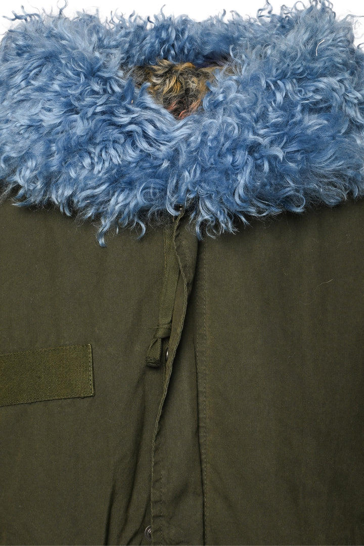 Mr & Mrs Italy Size XS Lamb Fur Lined Long Parka
