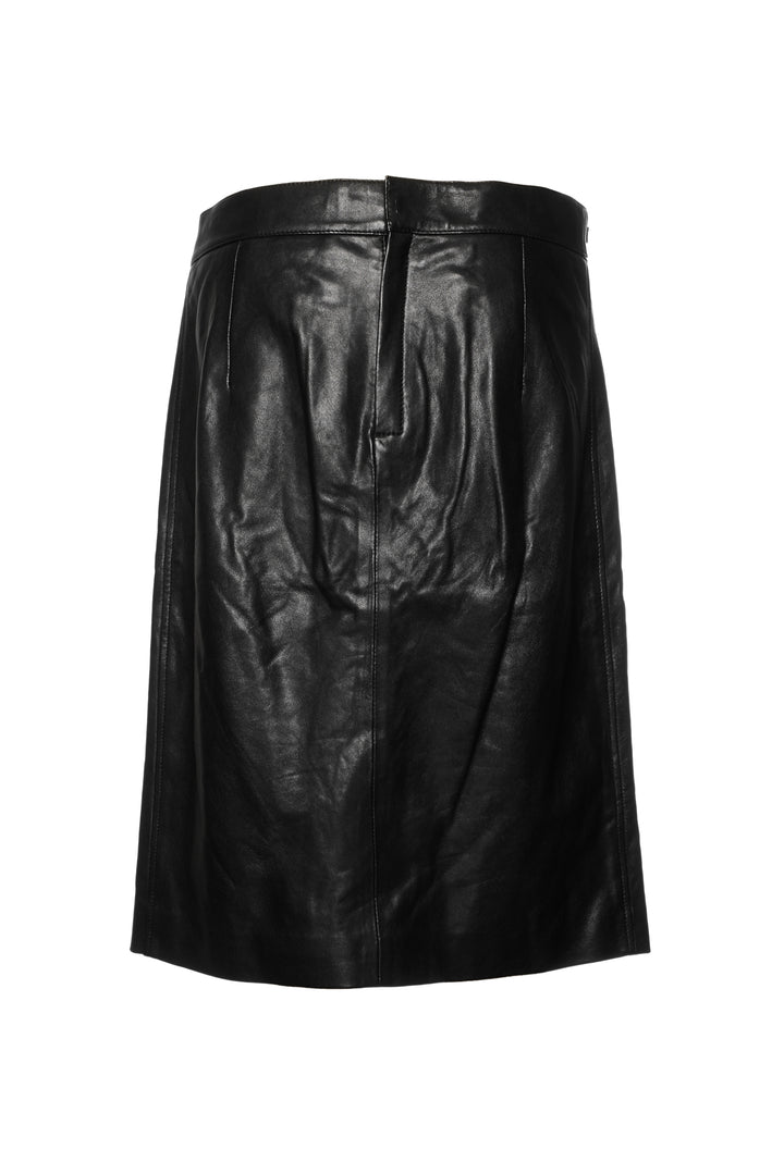 Coach Size 6 Heritage C Leather Skirt