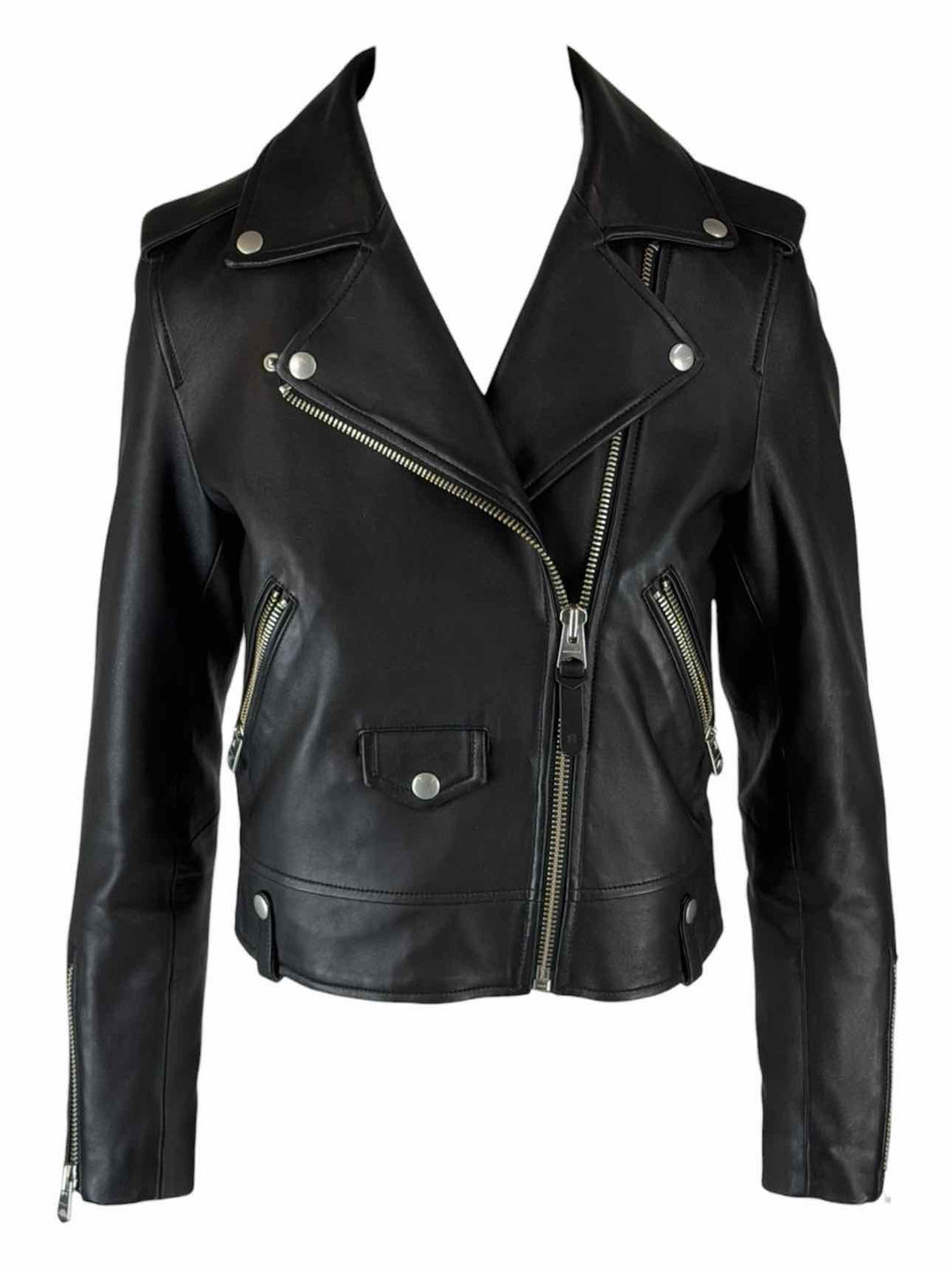 Mackage Size S Baya Leather Moto Jacket