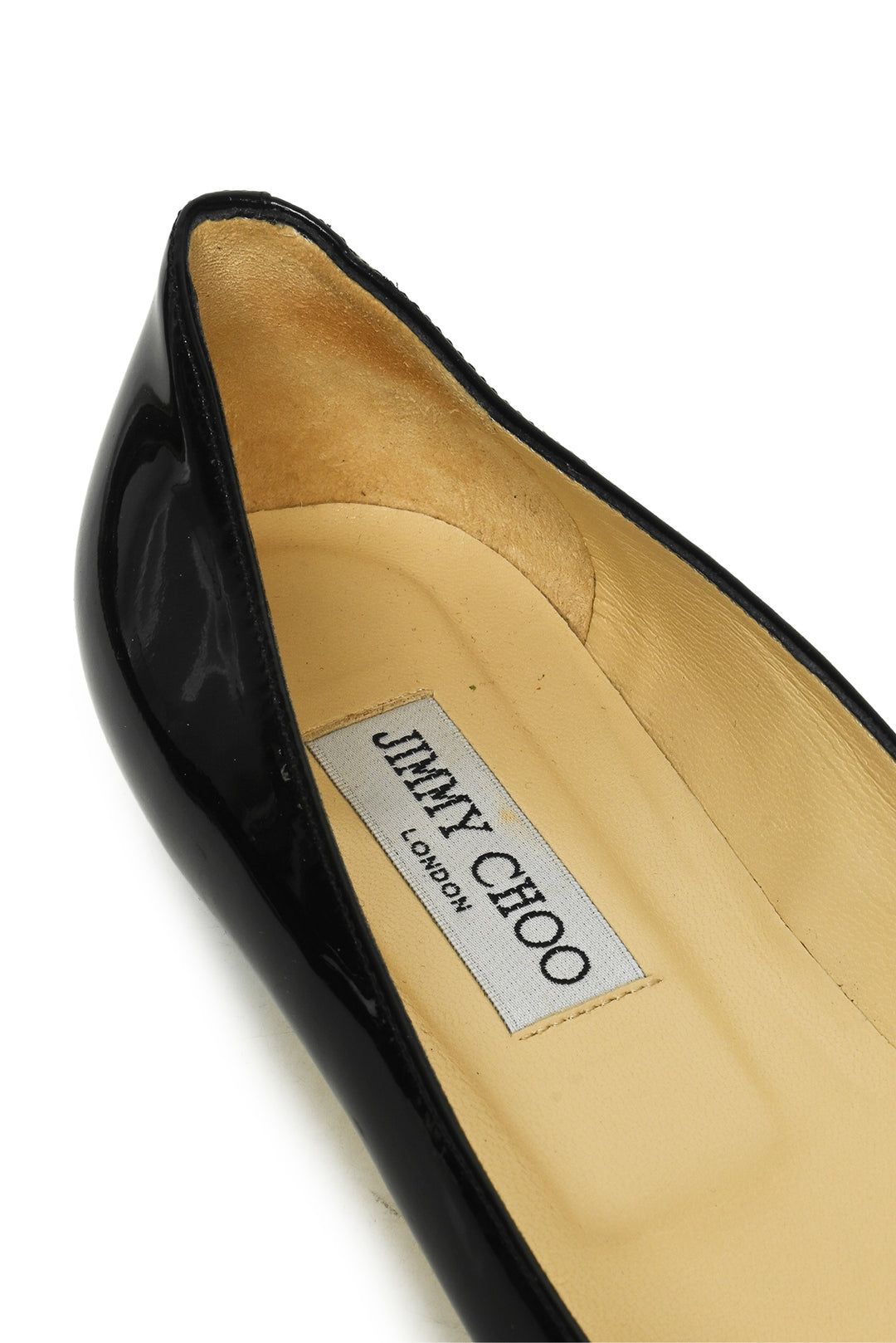 Jimmy Choo Size 38.5 Patent Leather Ballet Flat