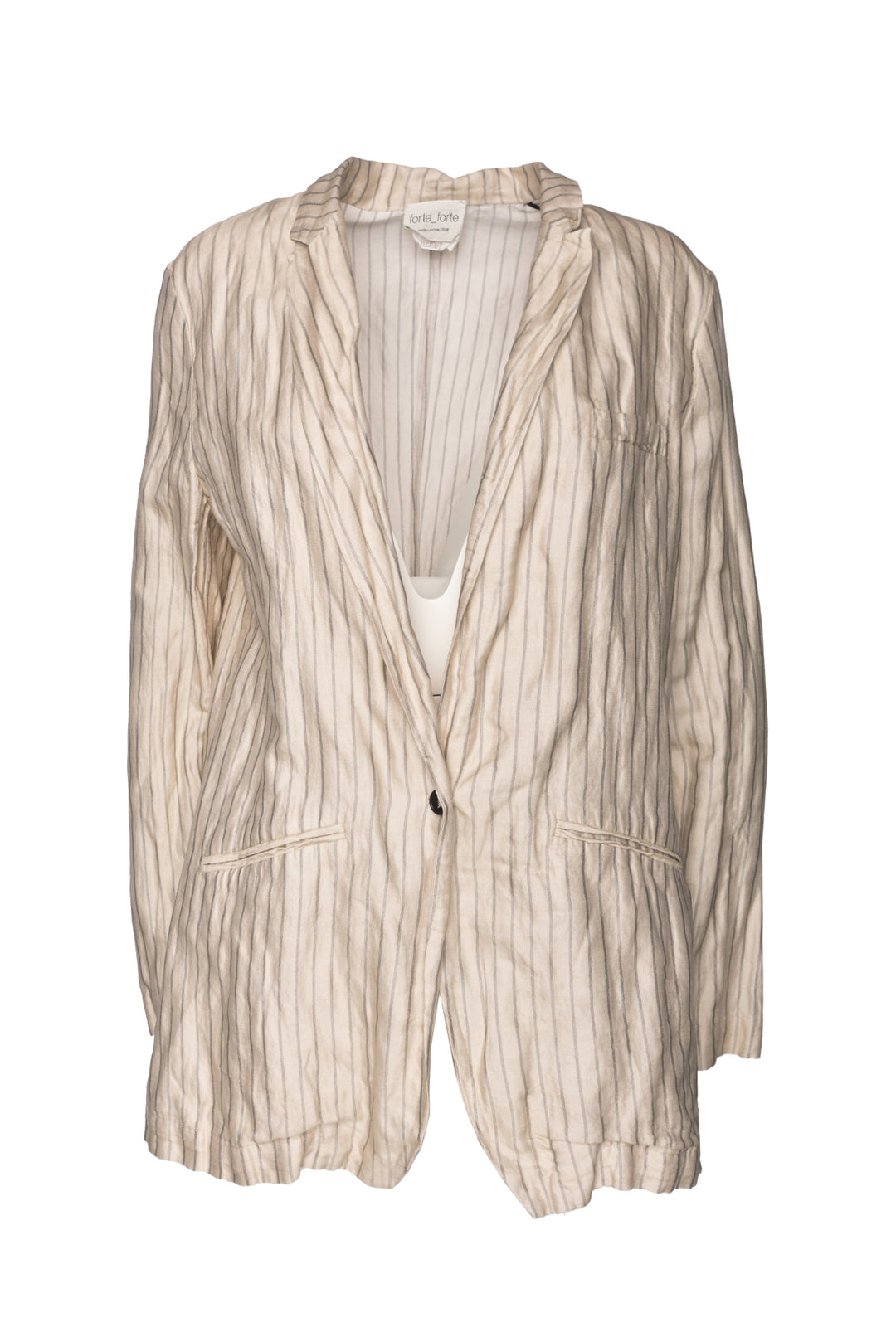 Forte_Forte Size 3 Cotton & Silk Blazer