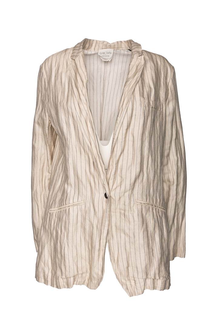 Forte_Forte Size 3 Cotton & Silk Blazer