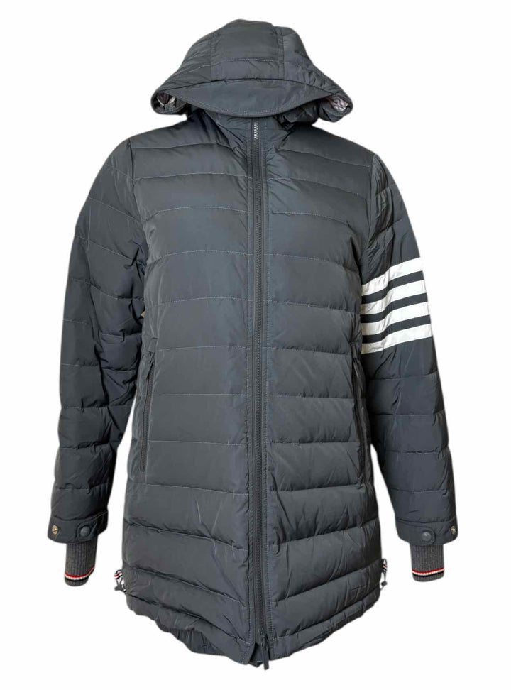 Thom Browne Size 40 Grey Down-Filled Puffer Jacket