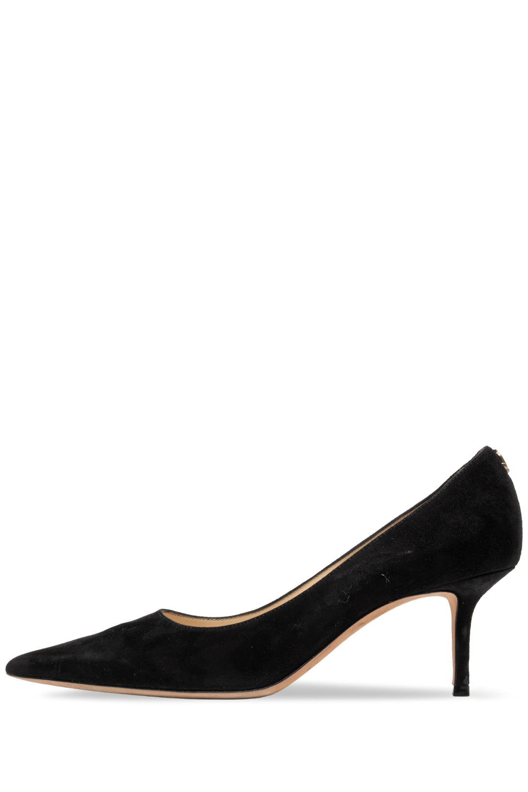 Jimmy Choo Size 38.5 Love 65 Black Suede Pointed Toe Pumps