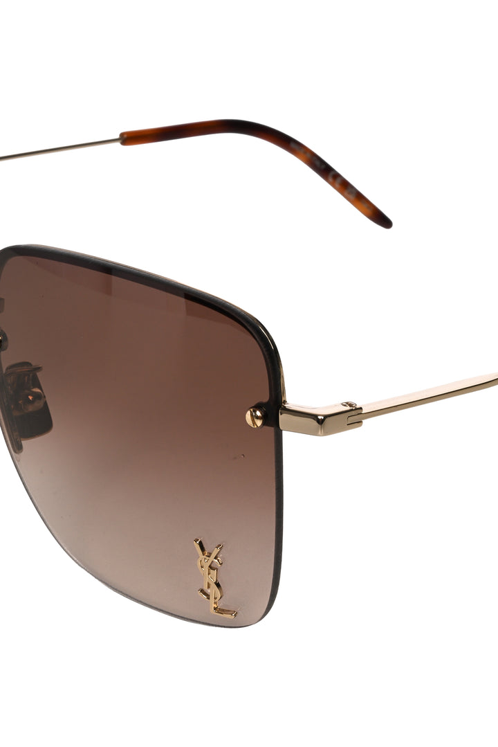 Saint Laurent Square Rimless Sunglasses