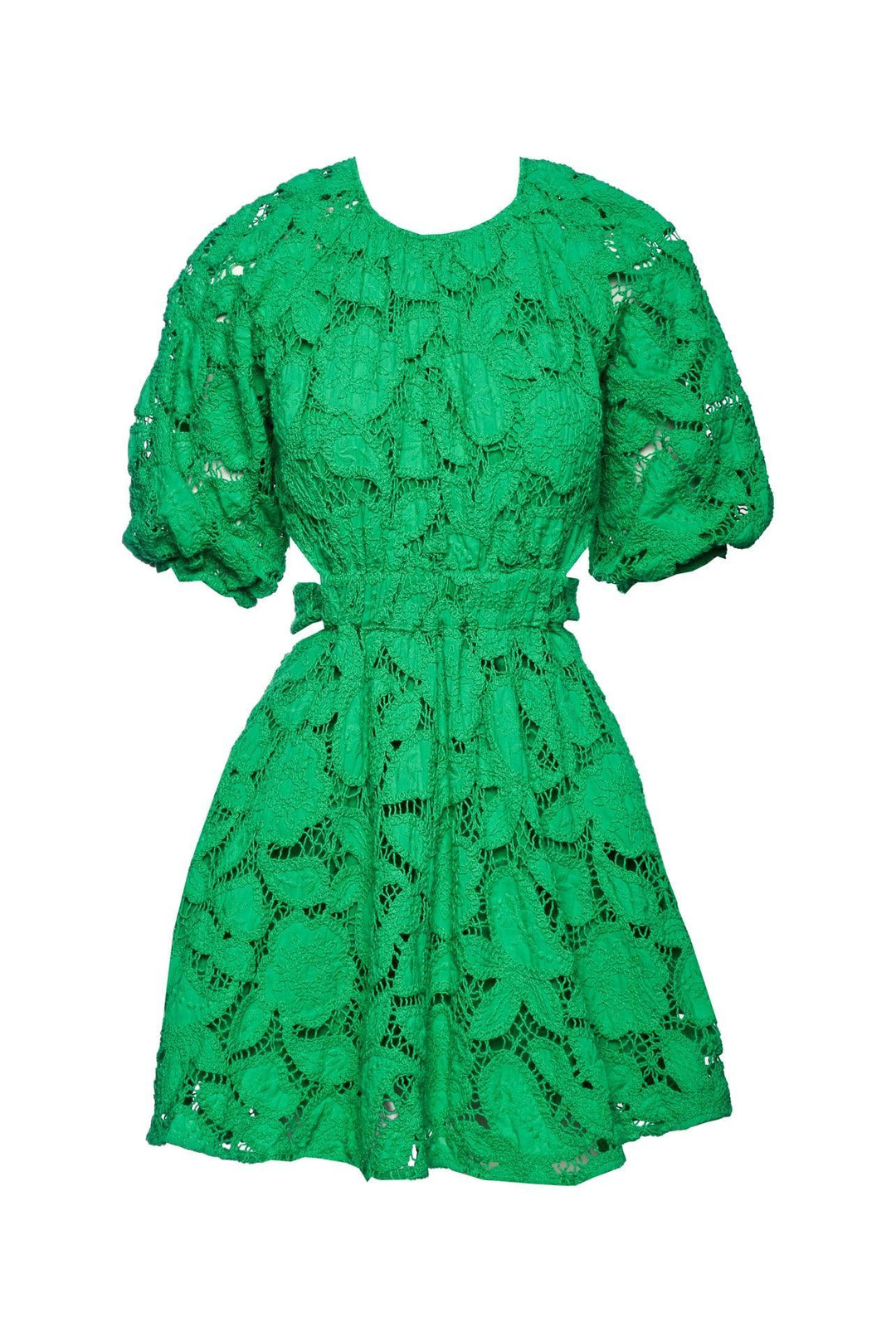 maje Size 36 Embroidered Cotton Mini Dress