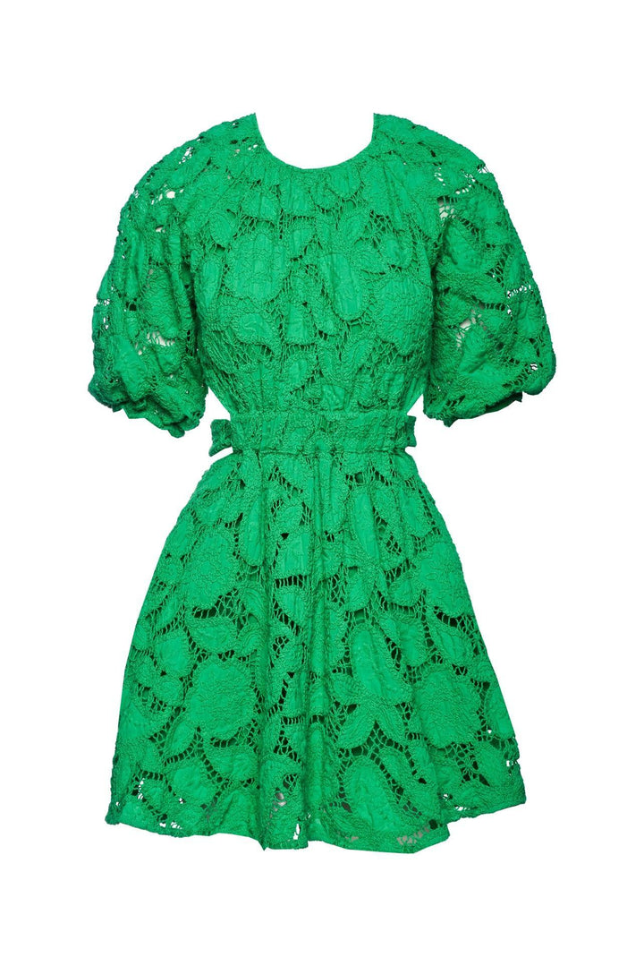 maje Size 36 Embroidered Cotton Mini Dress