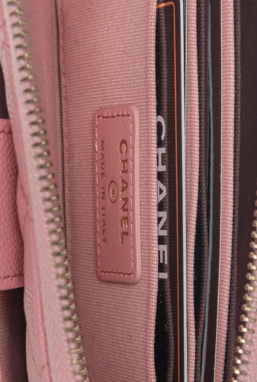 Chanel 2021 Quilted Caviar Wallet