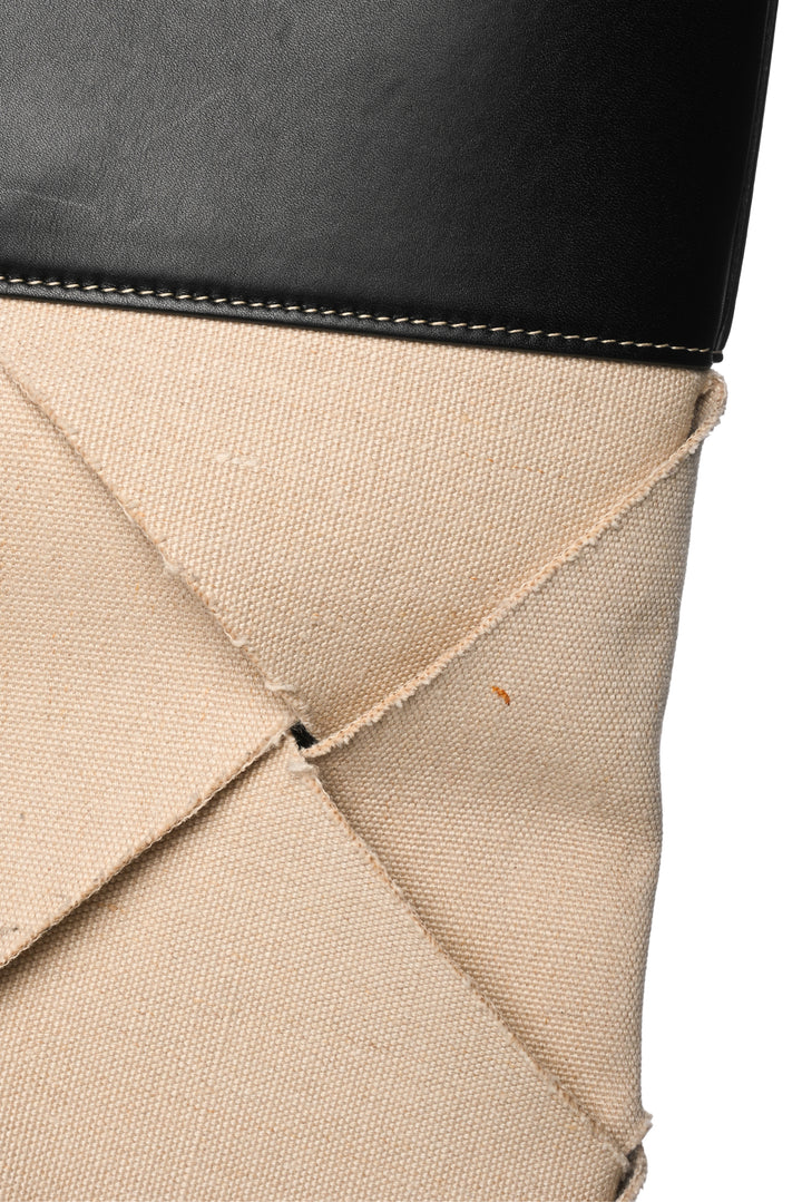 Bottega Veneta Canvas & Leather Top Handle Slip Tote
