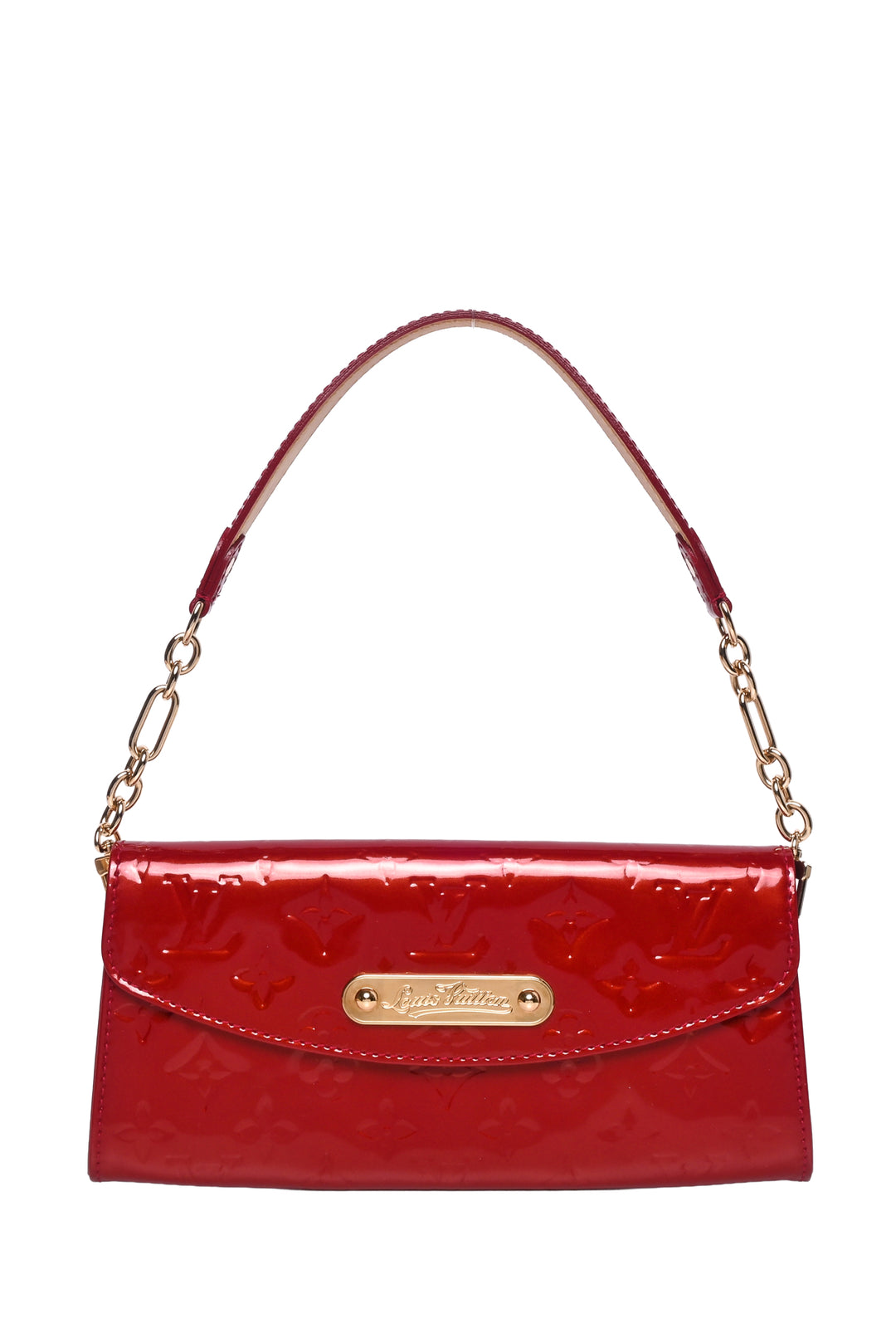 Louis Vuitton 2009 Vernis Sunset Blvd Pomme D'Amour Walet On Chain Purse