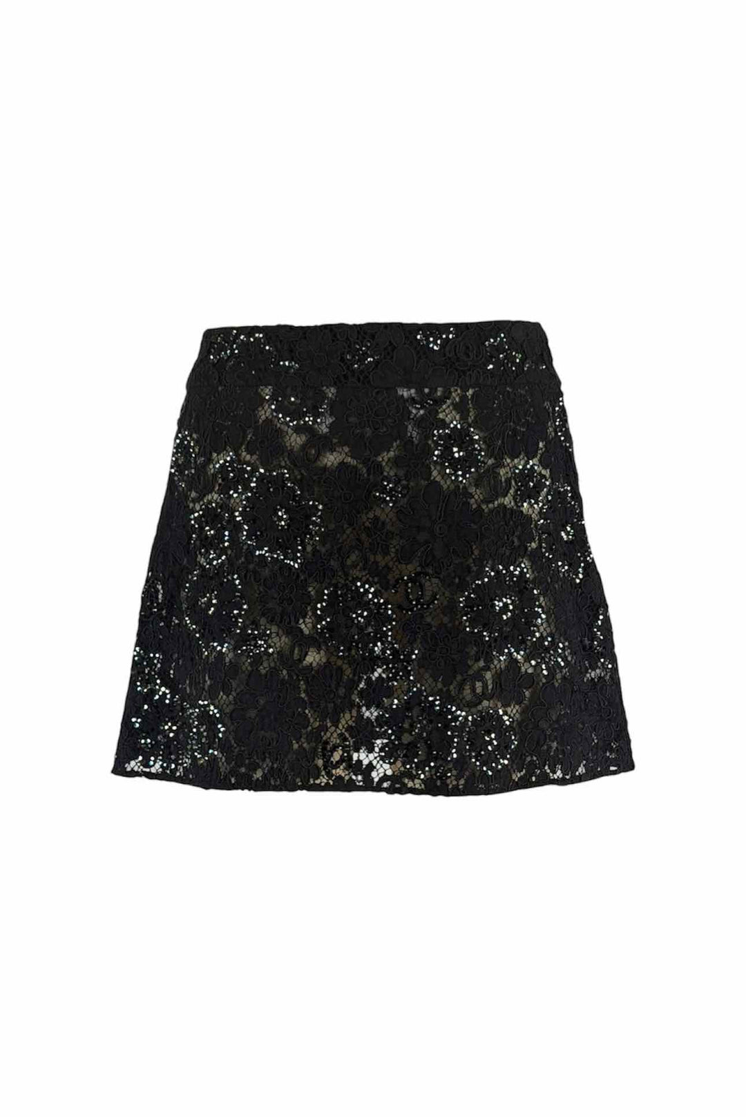 Chanel Size 34 2024 Sequin Lace Mini Skirt