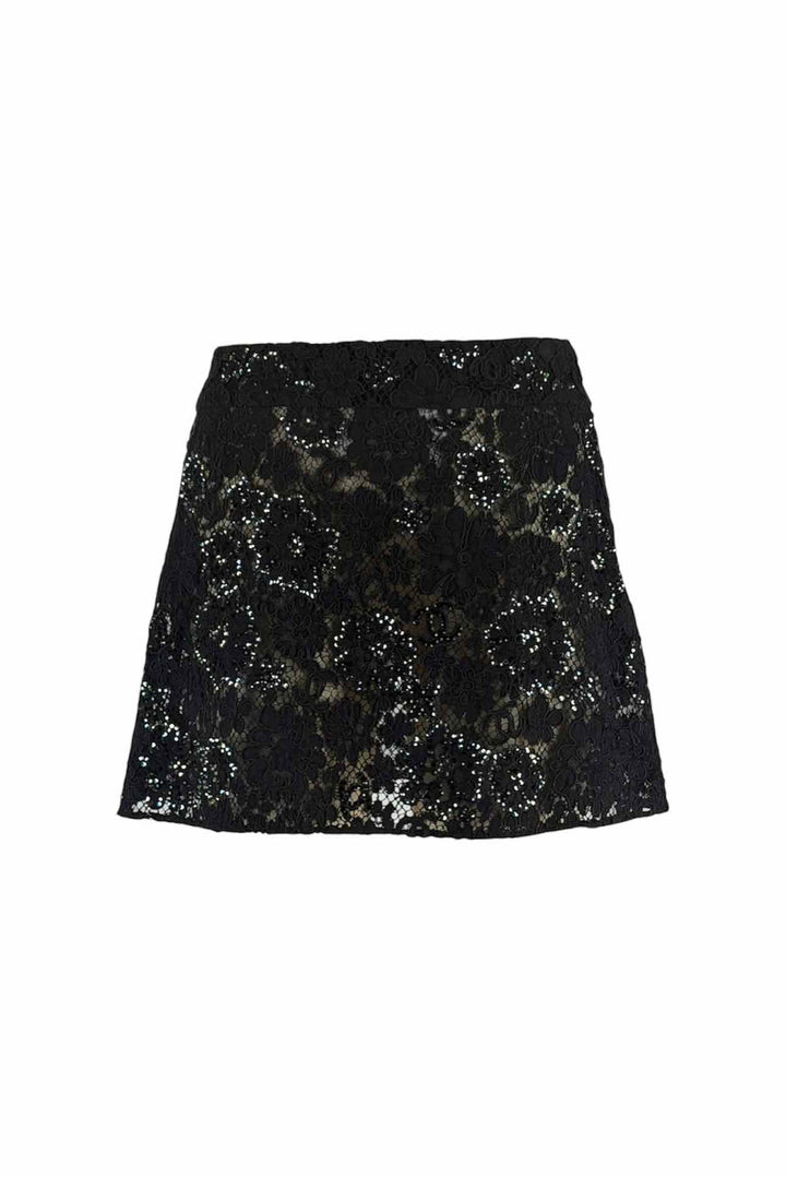 Chanel Size 34 2024 Sequin Lace Mini Skirt