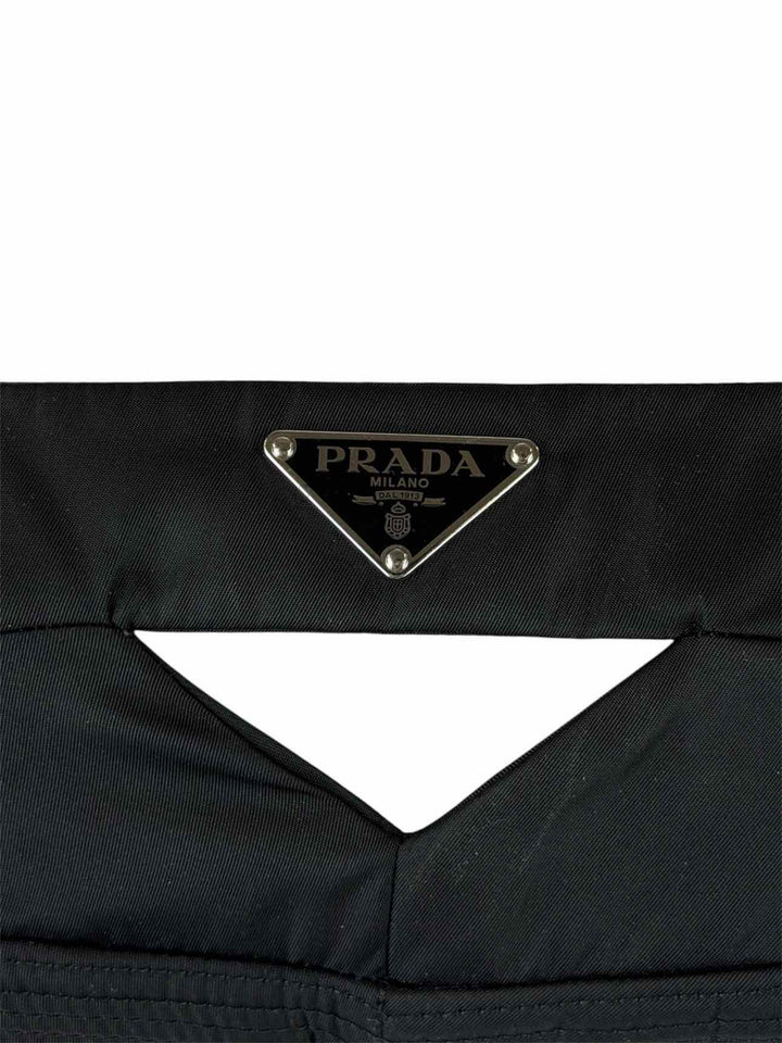 Prada Size 42 2023 Re-Nylon Triangle Logo Bralette