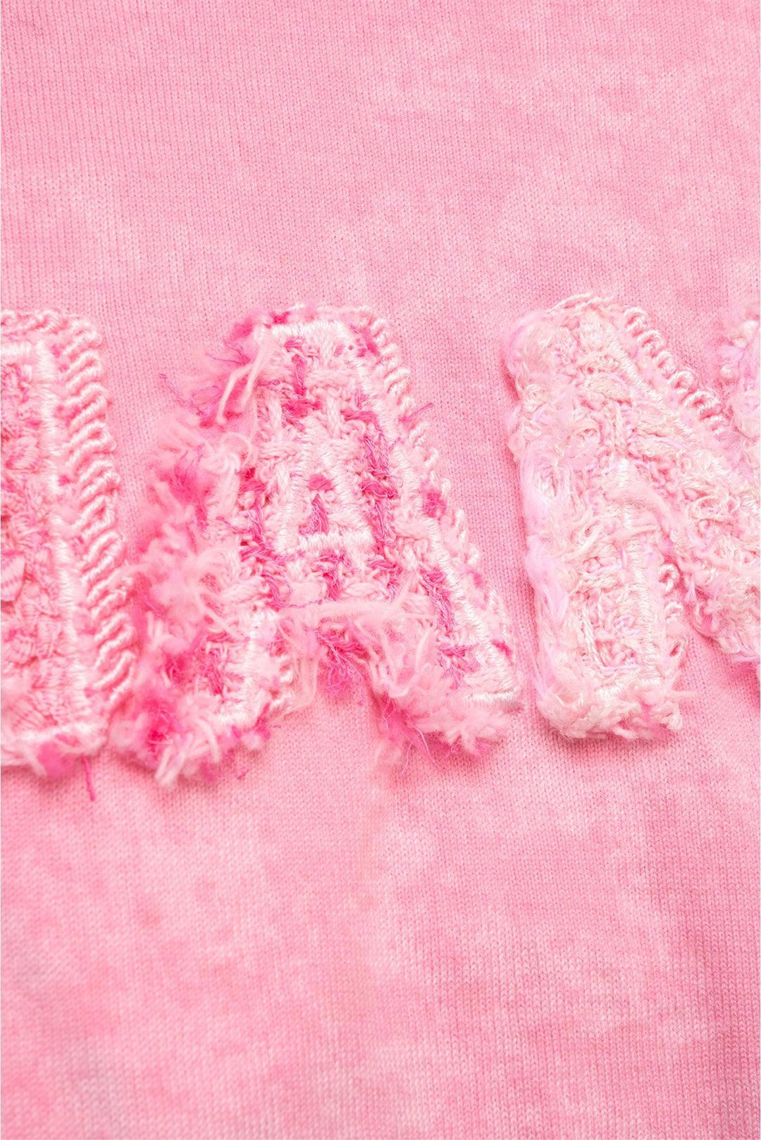 Chanel Size L Tie-Dye Frayed Logo T-Shirt