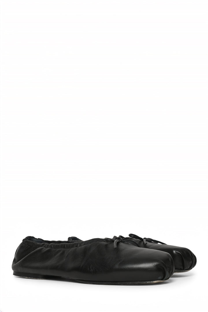 Khaite Size 38 Ashland Foldable Leather Ballerina Flats