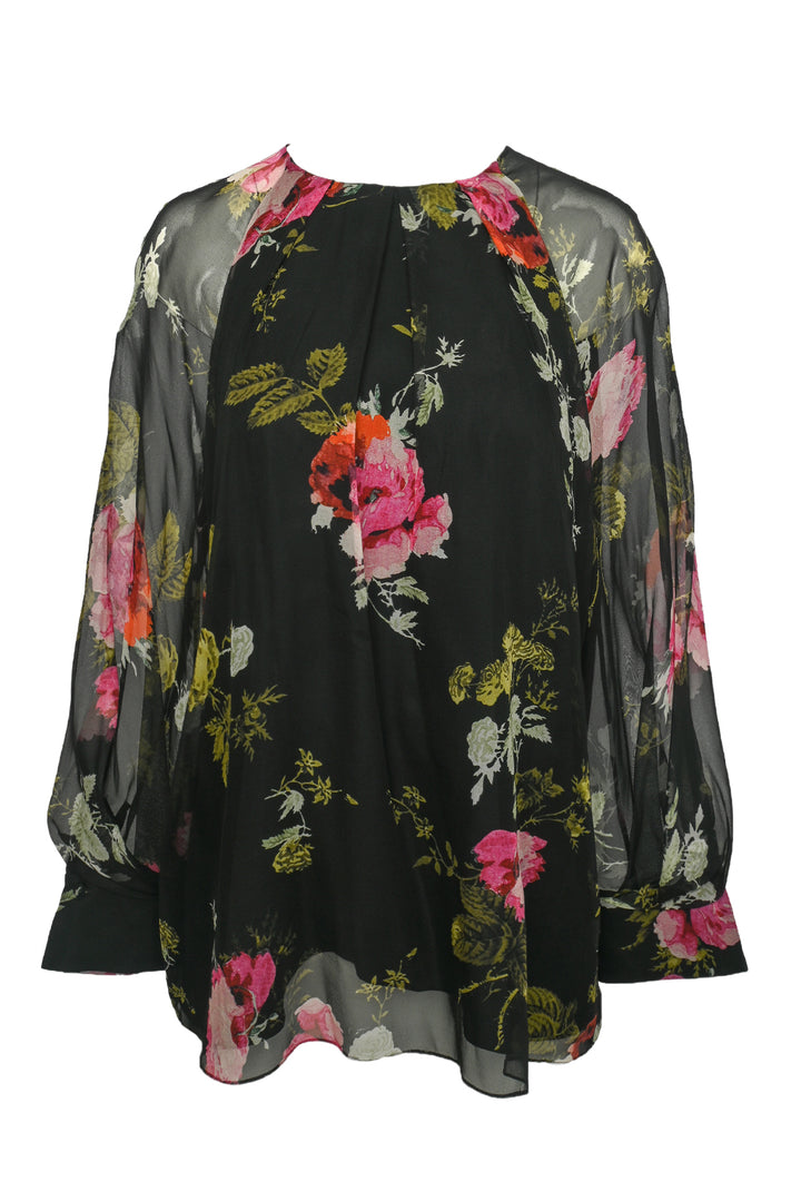 Erdem Size 8 Floral Silk Tops