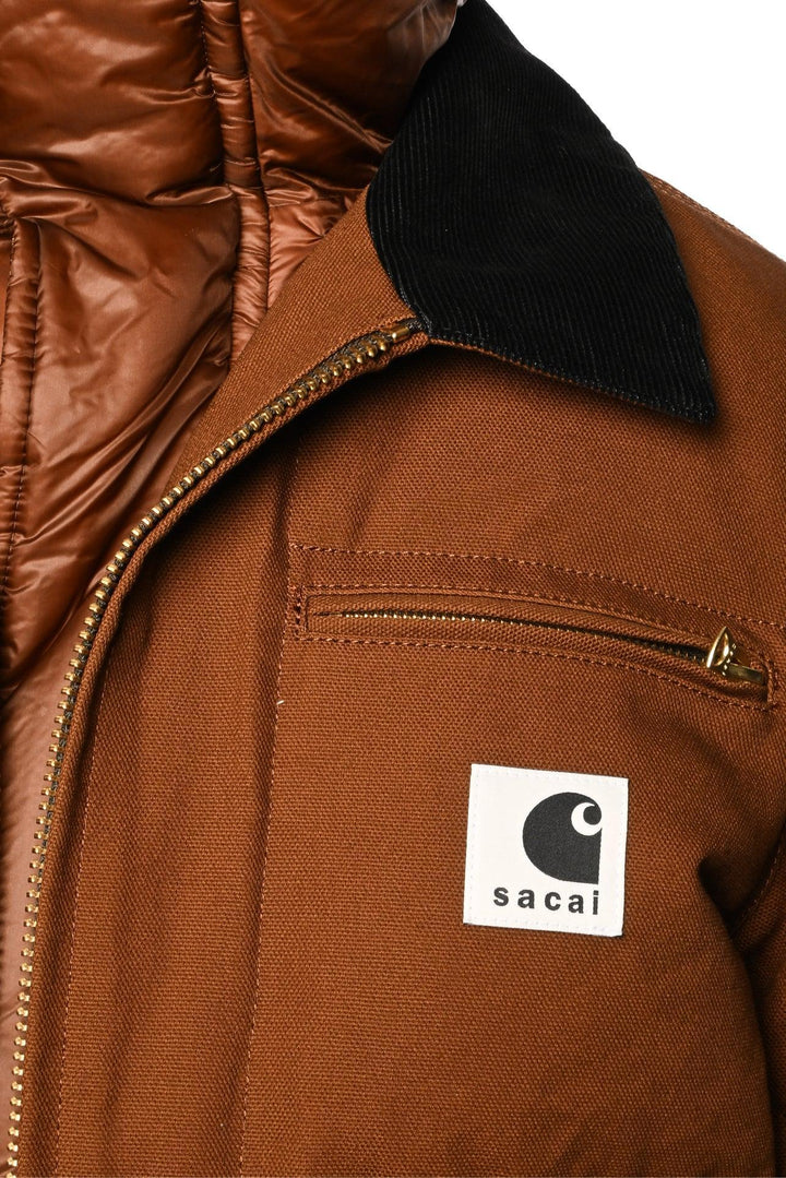 Sacai x Carhartt WIP Size 1 Cropped Duck Puffer Jacket