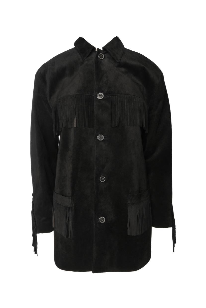 Nili Lotan Size S Suede Fringe Jacket