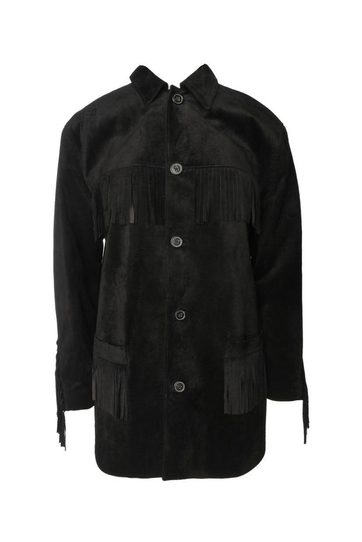 Nili Lotan Size S Suede Fringe Jacket