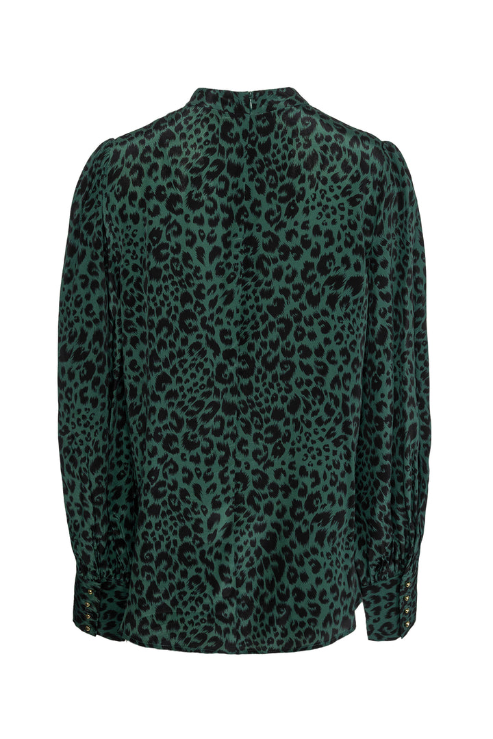 Zimmermann Size 3 Silk Leopard Print Long Sleeve Tops