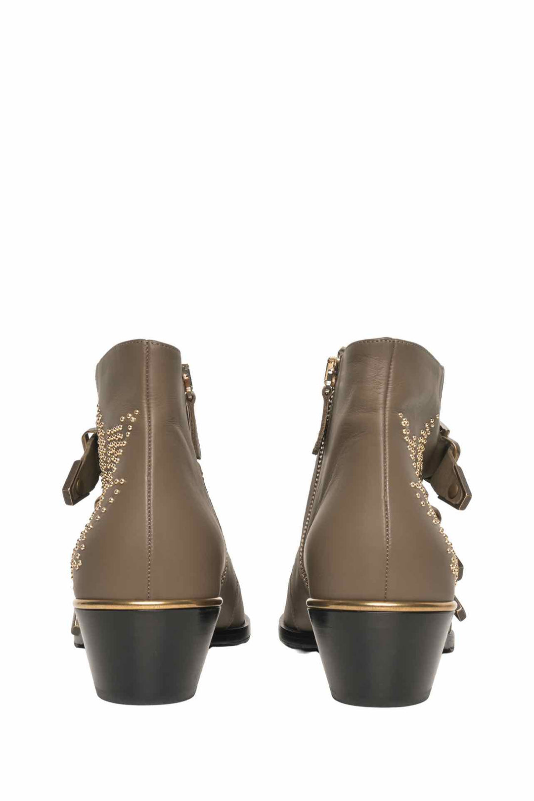 Chloe Size 37 Susanna Stud Buckle Ankle Boots