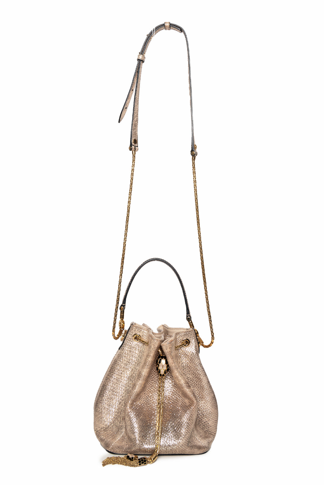 Bvlgari Karung Leather Serpenti Forever Bucket Bag