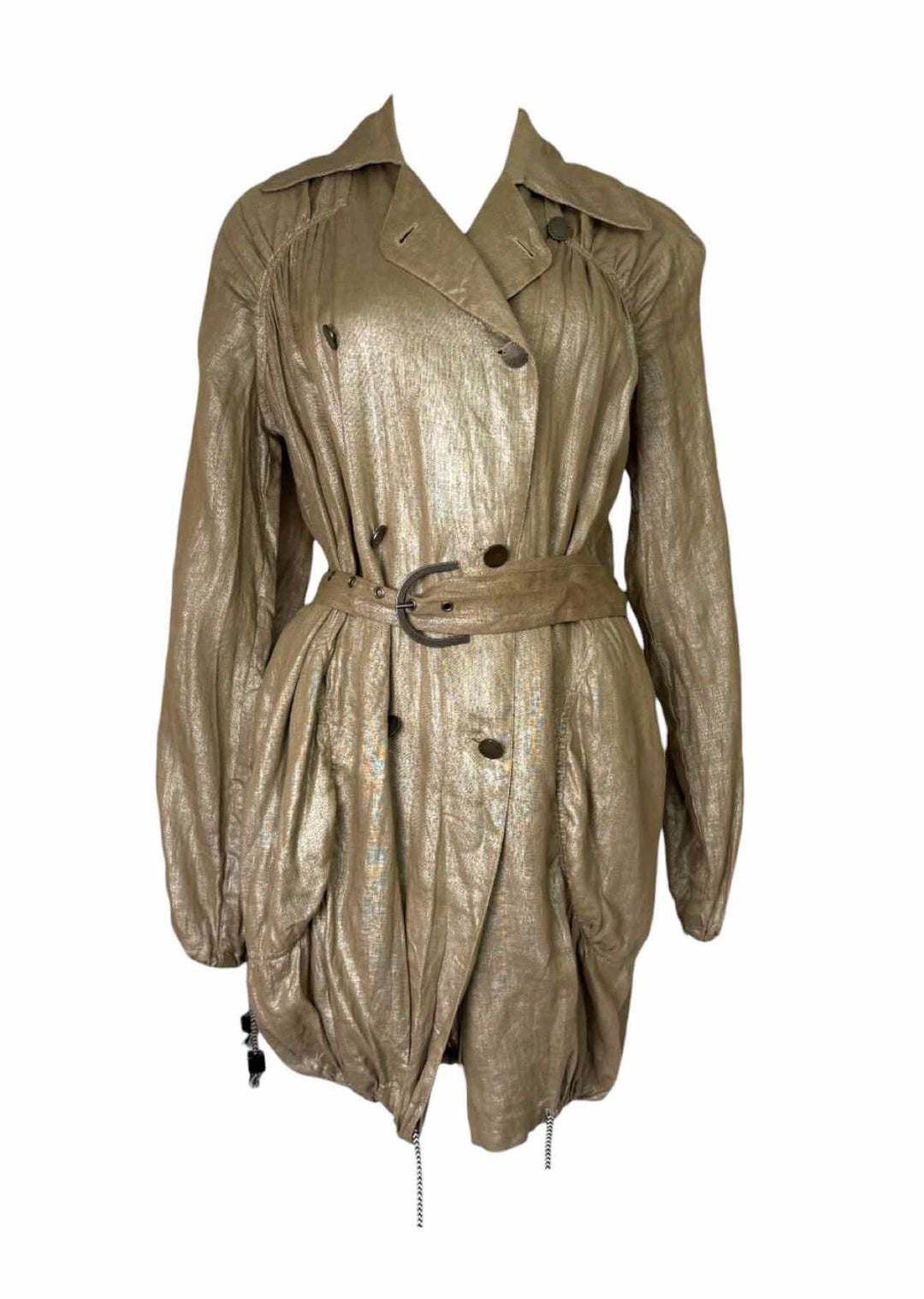 Stella Mccartney Gold Linen Size 38 Jacket