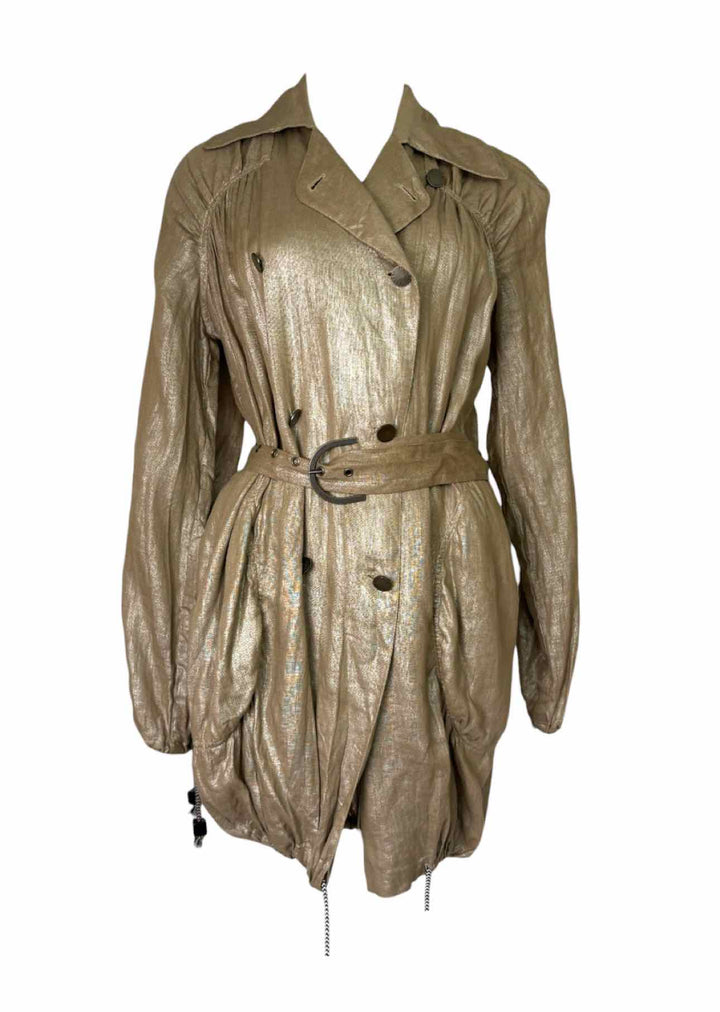 Stella Mccartney Gold Linen Size 38 Jacket